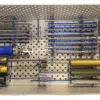 ACL reconstruction instrument set displayed in an organized layout