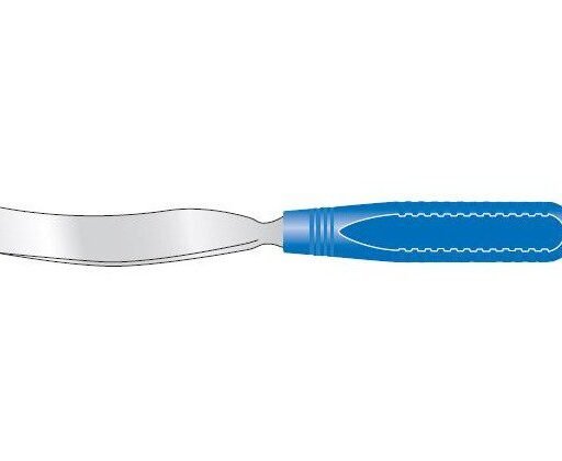 CAPENER OSTEOTOME SHALLOW CURVE TUFNOL HDLE 250MM