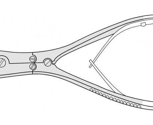TOP AND SIDE CUTTER FOR SMALL KIRSCHNER WIRES WITH HARD EDGE
