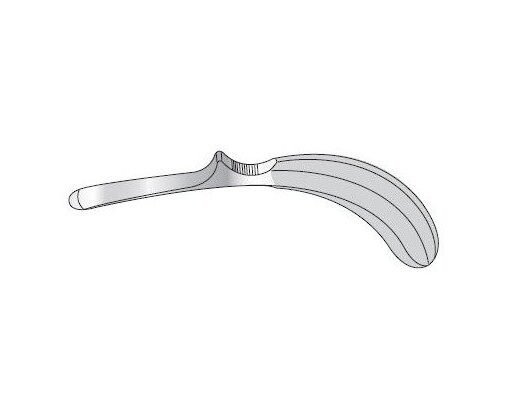ROBERT JONES RUGINE CONVEX SHAPED EDGE FAN SHAPED END