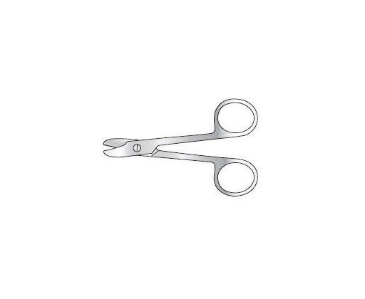 SUTURE WIRE CUTTING SCISSOR ANGLED