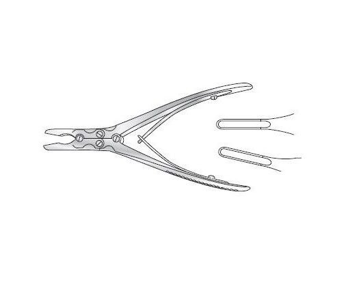 JANSEN-LUER BONE RONGEUR 180MM