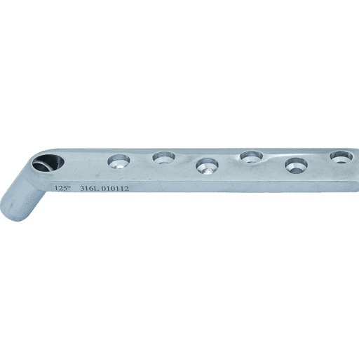 DHS Plate (Round Holes) Short Barrel - Orthopedic Implant for Fracture Fixation