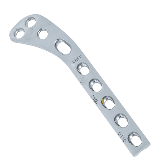 Lateral Tibial Plate (Hockey) for 4.5mm Screw (Left & Right) - Orthopedic Implant