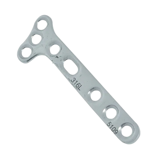 Small T Oblique Plate for 3.5mm Screw - Orthopedic Implant for Fracture Fixation