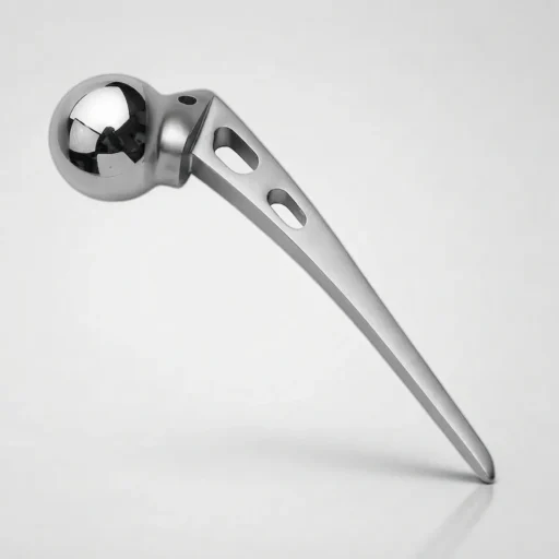 Austin Moore Hip Prosthesis — monoblock orthopedic implant in stainless steel and titanium