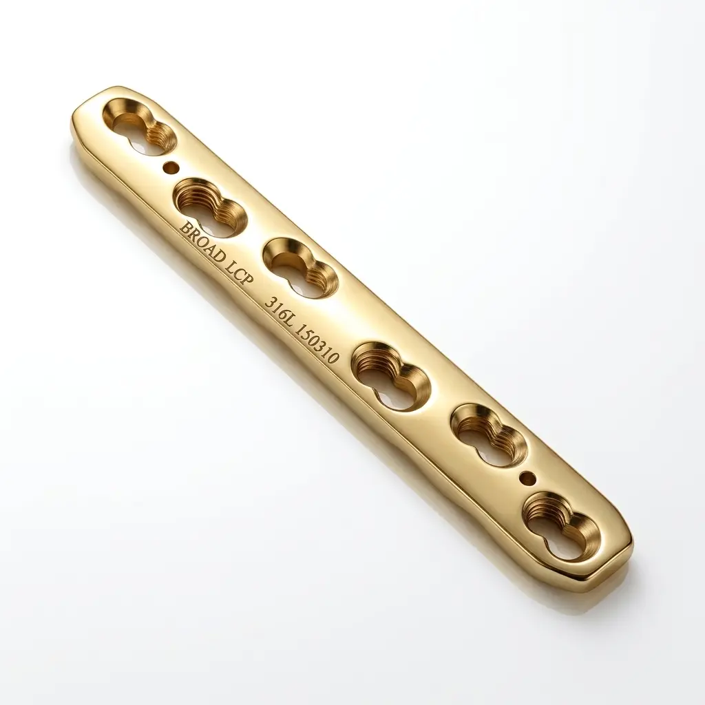 Broad Locking Compression Plate in gold color