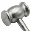 Close-up top view of COLLIN MALLET Premium German Stainless Steel surgical hammer head
