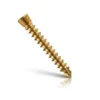 Cancellous locking head screw in gold color
