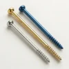 Cannulated Cancellous Screw Partly Threaded stainless steel and titanium color variations