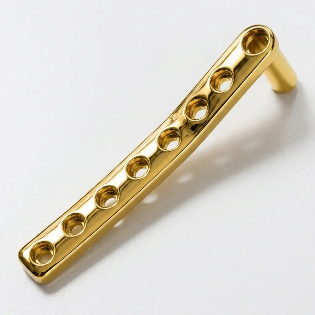 DCS Plate 95D round hole in gold finish