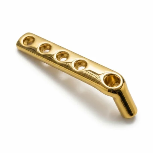 Gold Pediatric DHS Plate with Round Holes for Pediatric Hip Fracture Fixation