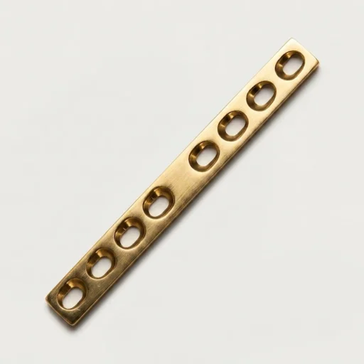 Gold color Dynamic Compression Plate DCP for orthopedic fracture fixation