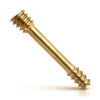 Harbat Headless Compression Screw in gold finish — orthopedic compression screw with fully threaded shaft