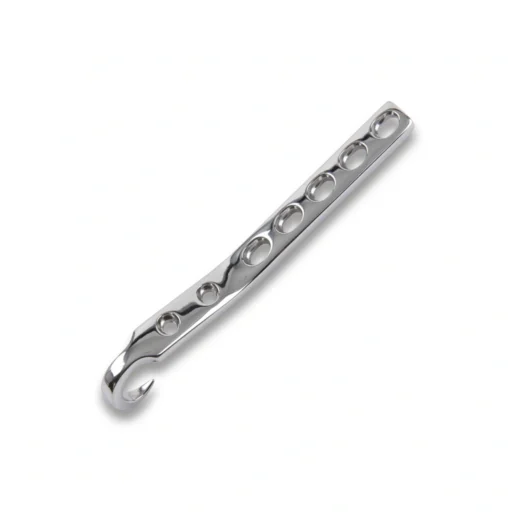 Hock plate orthopedic bone plate in stainless steel and titanium