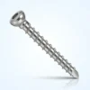 Interlocking Bolt with a rounded hex-socket head and threaded shaft, silver metallic finish