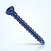 Blue Interlocking Bolt with a rounded hex-socket head and threaded shaft