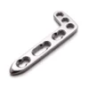 L Distal Radius Oblique Locking Plate with L-shaped profile and head and shaft holes