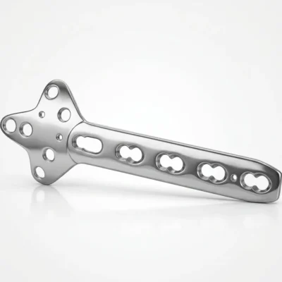 LCP Cloverleaf Plate 3.5mm orthopedic locking plate with multiple screw holes.