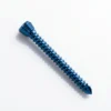Self-tapping locking head screw shown in blue color variant