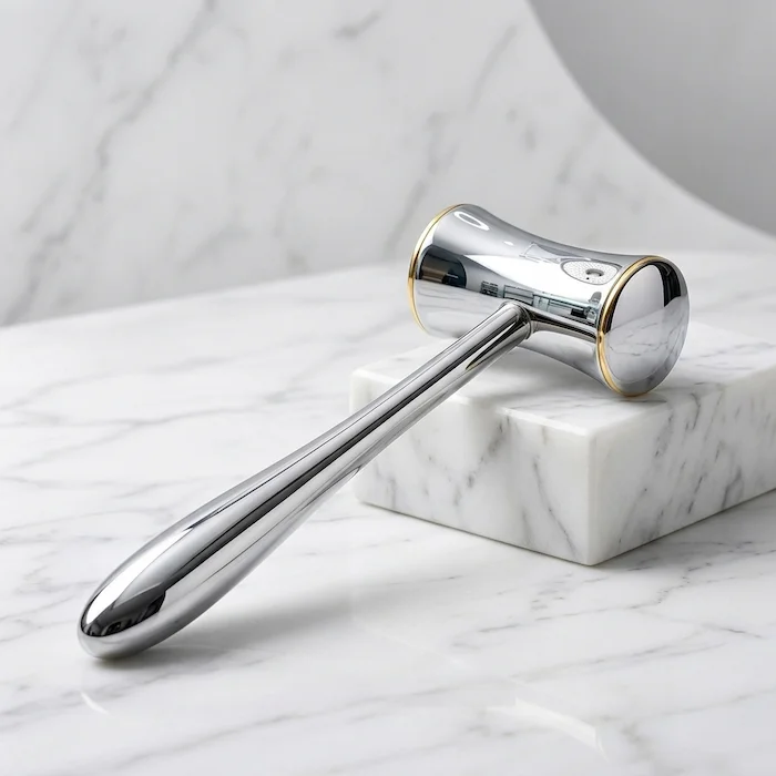 Lucae bone mallet elegant studio shot stainless steel finish