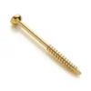 Malleolar Screw with smooth shaft, rounded head, and partially threaded tip, shown in gold color