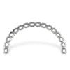 Reconstruction Curved Plate orthopedic implant with multiple screw holes