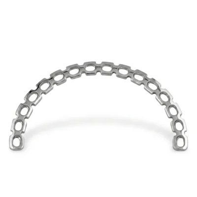 Reconstruction Curved Plate orthopedic implant with multiple screw holes