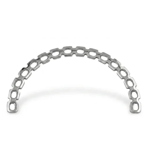 Reconstruction Curved Plate orthopedic implant with multiple screw holes
