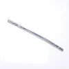 Silver-coloured Sirus Femoral Nail shown diagonally with round and elongated openings.