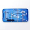 Aluminium storage box for the pedicle screw fixation instrument set shown in a perspective view