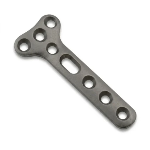 T plate round hole in titanium with round-hole configuration