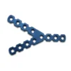 Y Reconstruction Plate in blue finish, surgical implant