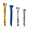 Cortical screw size range from 1.5mm to 4.5mm diameter