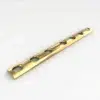 One Third Tubular Plate in titanium gold finish with hole configurations