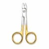 Suture Wire Cutting Scissor Straight - stainless steel surgical scissor on white background