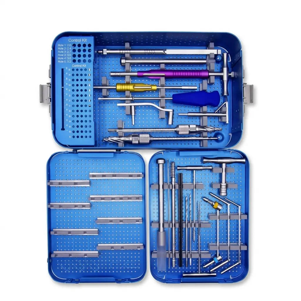 DHS & DCS Instrument Set with two aluminium boxes and full instrument configuration