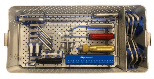 Orthopedic drills and reamers used in ACL ligament reconstruction