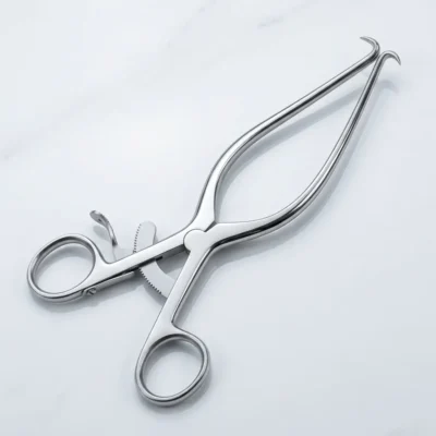 Gelpi Self Retaining Retractor with a steel-colored finish