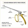 Tischler-Morgan Biopsy Punch Forceps features, available lengths and 3 × 7 mm punch size