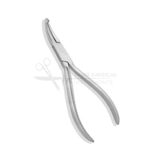 Alternative view of Pliers Flat Serrated Small Curved Tip