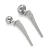 Bipolar Hip Prosthesis showing fenestrated and non-fenestrated stem variants side by side