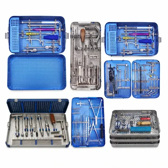 Complete orthopedic surgical instrument sets