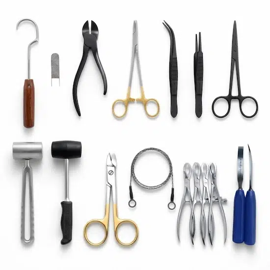 Stainless steel orthopedic surgical instruments