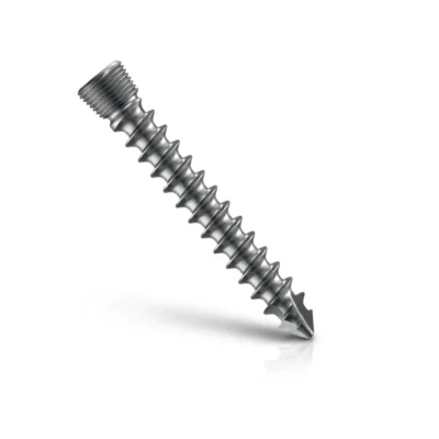 Cancellous locking head screw, orthopedic bone screw, main product view