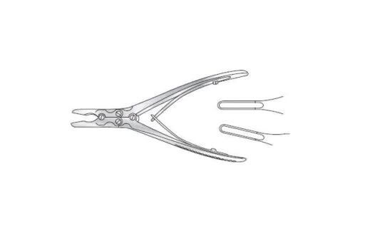 JANSEN-LUER BONE RONGEUR 180MM